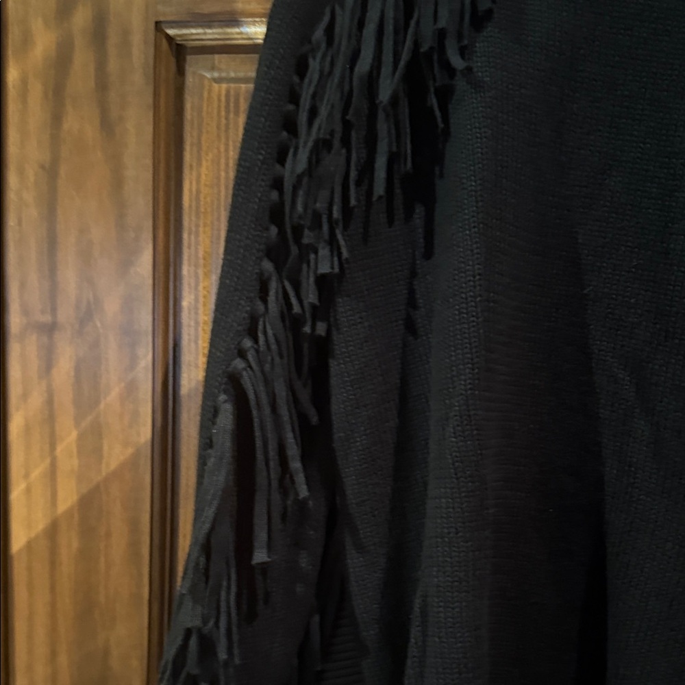 Ralph Lauren Black Fringe Sweater - Picture 3 of 5